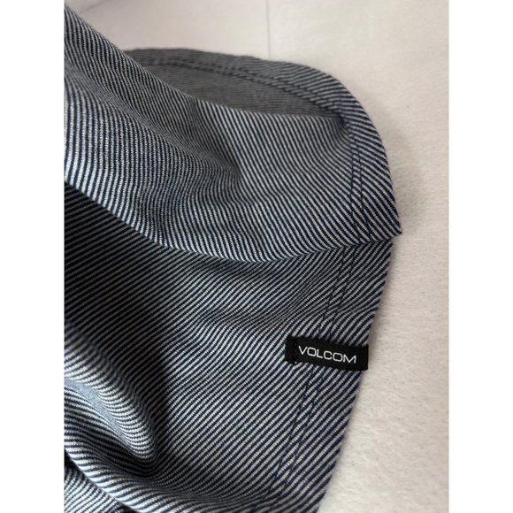 Volcom Mini Dress Asymmetrical Sleeveless Blue Stripes Medium 12 Womens - Picture 8 of 8